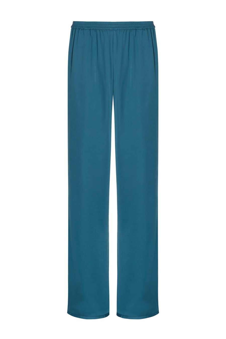 Blue pyjama bottoms in vegan silk