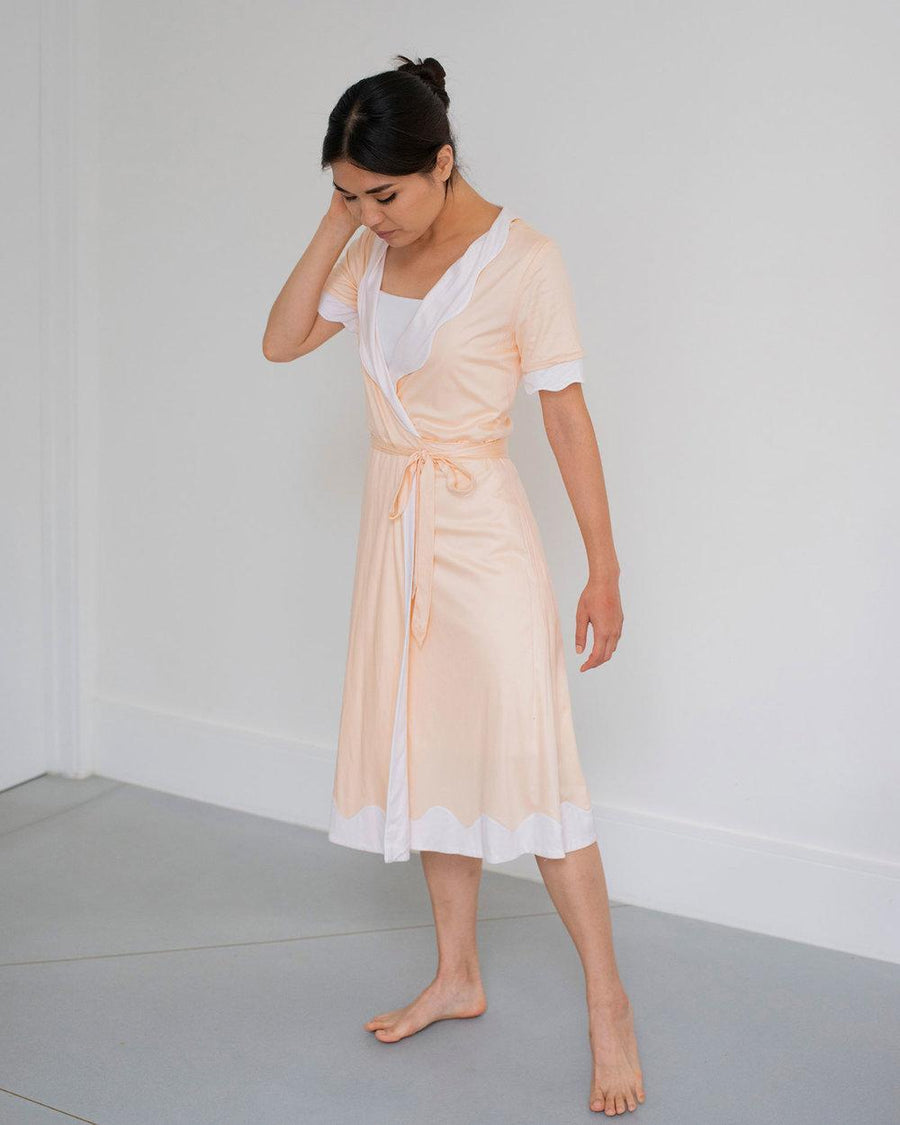 Pink nightgown made from sustainable fabric
