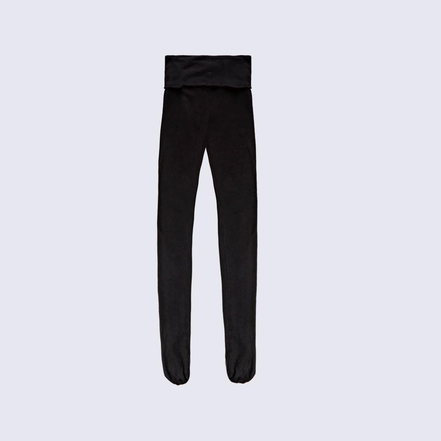Loungewear - Black leggings with feet